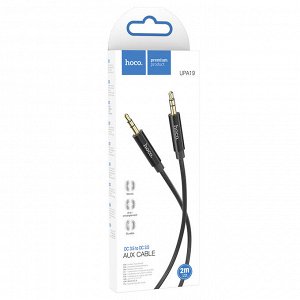 Аудиокабель HOCO UPA19 AUX Jack 3,5 (m) - Jack 3,5 (m), 2 м, черный