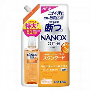 Жидкое средство Top Nanox One Standart для стирки суперконцентрат 820г мягкая упаковка с крышкой