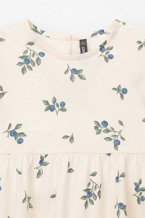 Платье(Весна-Лето)+girls (айвори, голубика к561)