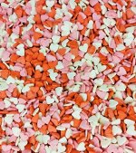 Посыпки кондитерские декоративные фигурные Сердечки красно-бело-розовые