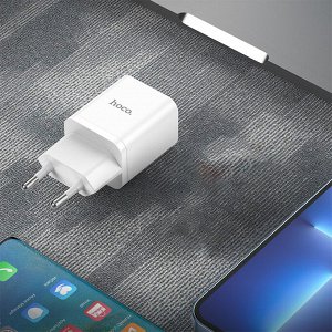 Сетевое зарядное устройство HOCO N27 Innovative 1xUSB-C, 20W, белый