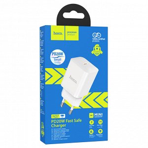 Сетевое зарядное устройство HOCO N27 Innovative 1xUSB-C, 20W, белый