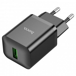 Сетевое зарядное устройство HOCO N26 Maxim 1xUSB, 3.0A, 18W, черный