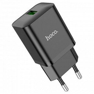 Сетевое зарядное устройство HOCO N26 Maxim 1xUSB, 3.0A, 18W, черный