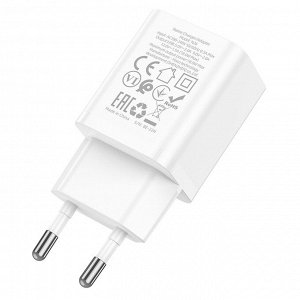 Сетевое зарядное устройство HOCO N26 Maxim 1xUSB, 3.0A, 18W, белый