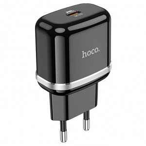 Сетевое зарядное устройство HOCO N24 Victorious 1xUSB-C, 20W, черный