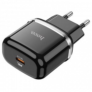 Сетевое зарядное устройство HOCO N24 Victorious 1xUSB-C, 20W, черный