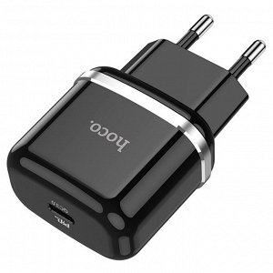 Сетевое зарядное устройство HOCO N24 Victorious 1xUSB-C, 20W, черный
