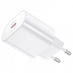 Сетевое зарядное устройство HOCO N22 Jetta 1xUSB-C, 25W, белый