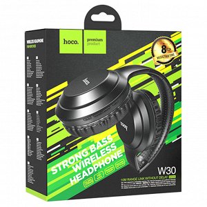 Беспроводные наушники накладные HOCO W30 Fun, Bluetooth, черный