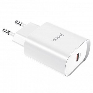 Сетевое зарядное устройство HOCO N14 Smart 1xUSB-C, 3.0A, 20W, белый