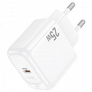 Сетевое зарядное устройство HOCO CS53A Surplus 1xUSB-C, 25W, белый
