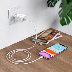 Сетевое зарядное устройство HOCO C81A Asombroso single 1xUSB, 2.1A, 10W, белый