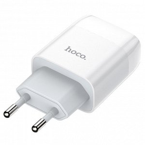 Сетевое зарядное устройство HOCO C73A Glorious 2xUSB, 2.4A, 10.8W, белый