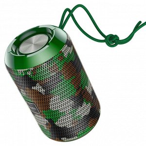 Портативная колонка HOCO HC1 Trendy, Bluetooth, камуфляж+зеленый