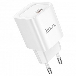 Сетевое зарядное устройство HOCO C146A Charm 1xUSB-C, 20W, белый
