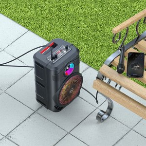 Портативная колонка HOCO BS46 Mature outdoor, Bluetooth, черный