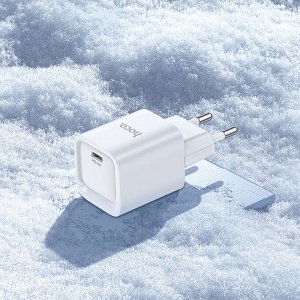 Сетевое зарядное устройство HOCO C146A Charm 1xUSB-C, 20W, белый