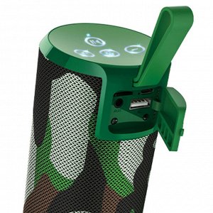 Портативная колонка HOCO BS33 Voice, Bluetooth, камуфляж+зеленый