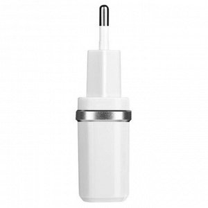 Сетевое зарядное устройство HOCO C12 Smart 2xUSB, 2.4A, белый