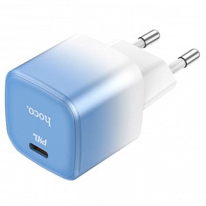 Сетевое зарядное устройство HOCO C101A 1xUSB-C, 3.0A, 20W, синий