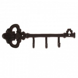 Крючки декоративные металл &quot;Ключ вензель&quot; 11х35х3,5 см