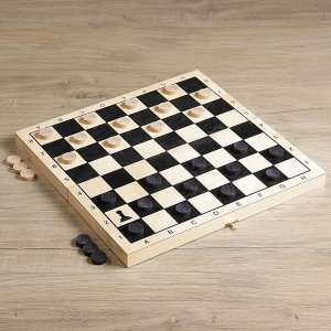 Настольная игра 3 в 1 "Классическая": нарды, шахматы, шашки, доска 40 х 40 см
