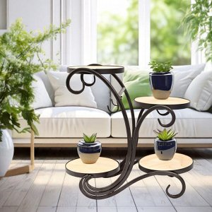 Подставка для цветов, полочка, 4 полки, 34 x 16 x 32 см
