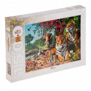 Пазлы «Тигры», 1500 элементов