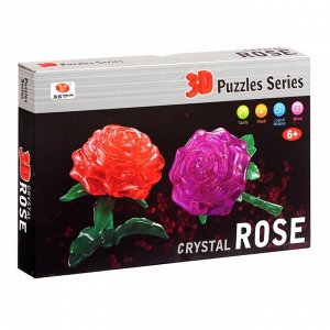 Пазл 3D «Роза», 22 детали, цвета МИКС