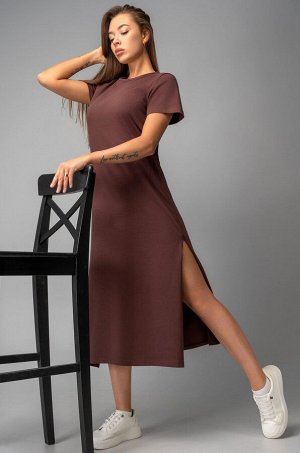 Однотонное женское платье-футболка Happyfox