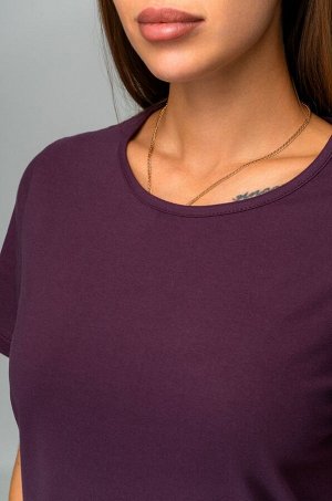 Однотонное женское платье-футболка Happyfox