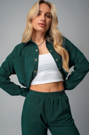 Женский вельветовый костюм с брюками джоггерами Happyfox
