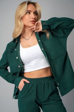 Женский вельветовый костюм с брюками джоггерами Happyfox