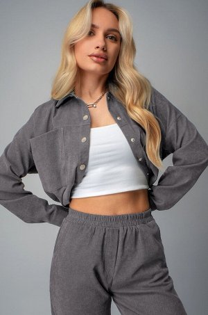 Женский вельветовый костюм с брюками джоггерами Happyfox