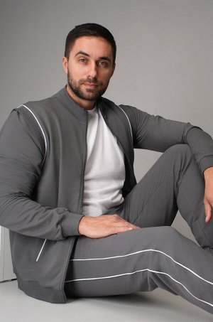 Мужской спортивный костюм из футера двухнитки Happyfox