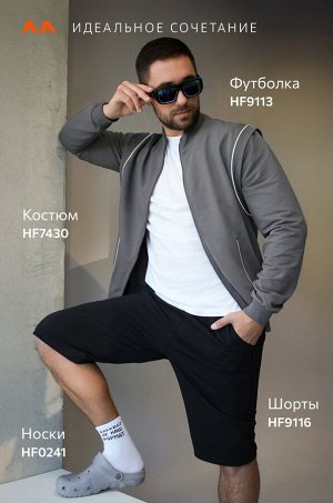 Мужской спортивный костюм из футера двухнитки Happyfox