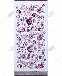 Полотенце фиолетовое велюровое "византия"