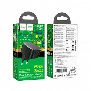 Зарядное устройство CS32A Ruisi PD20W + QC3.0 (европейский стандарт)
