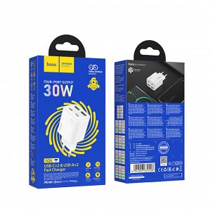 Четырехпортовое зарядное устройство N56 Rongchuang PD30W (2C2A) (европейский стандарт)