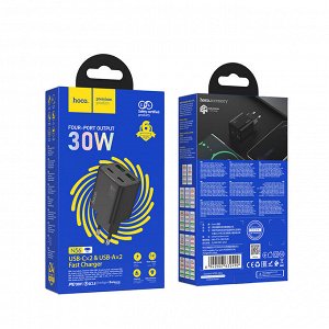 Четырехпортовое зарядное устройство N56 Rongchuang PD30W (2C2A) (европейский стандарт)