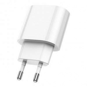 Сетевое зарядное устройство HOCO C109A Fighter 1xUSB, 3.0A, 18W, белый