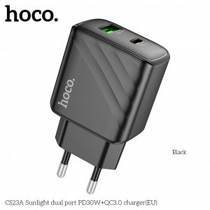 Двухпортовое зарядное устройство CS23A Bojing PD30W + QC3.0 (европейский стандарт)