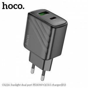 Двухпортовое зарядное устройство CS23A Bojing PD30W + QC3.0 (европейский стандарт)