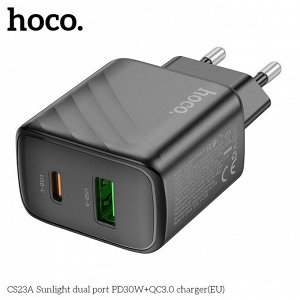 Двухпортовое зарядное устройство CS23A Bojing PD30W + QC3.0 (европейский стандарт)