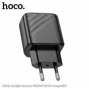 Двухпортовое зарядное устройство CS23A Bojing PD30W + QC3.0 (европейский стандарт)