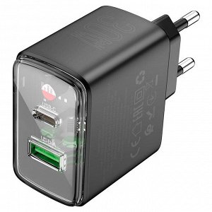 Зарядное устройство CS42A Smart Vision PD30W + QC3.0 (европейский стандарт)