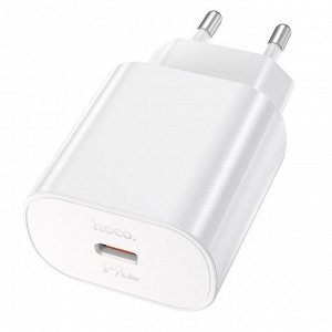 Сетевое зарядное устройство HOCO N22 Jetta 1xUSB-C, 25W, белый