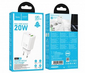 Зарядное устройство N61 Hechang PD20W + QC3.0 (европейский стандарт)