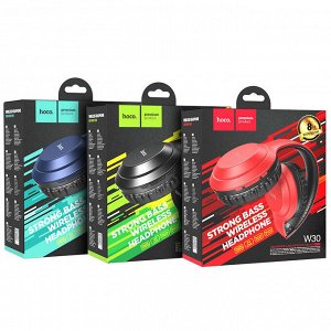 Беспроводные наушники накладные HOCO W30 Fun, Bluetooth, черный